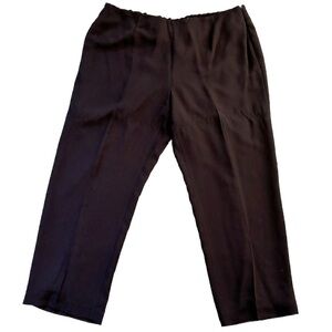 Kate Hill Trouser Dress Pants Women’s 22W Straight Leg Chocolate Brown